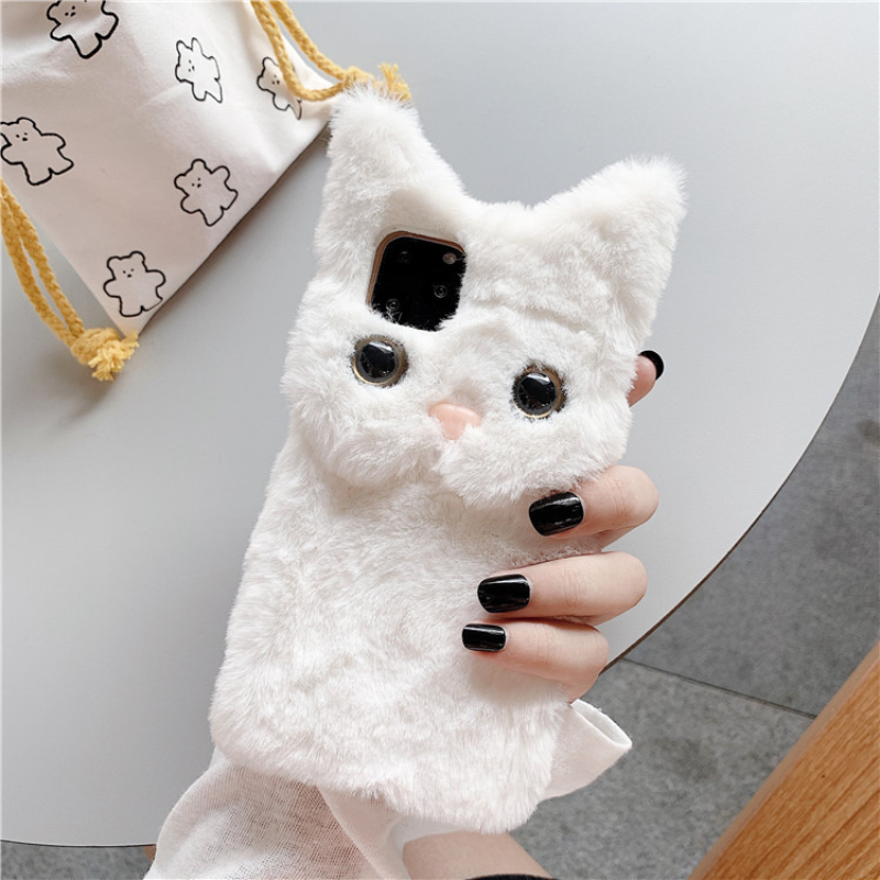 3D Niedliche Cartoon-Katze Plü – Phone Cases Iphone 13 Bewertung und Preis