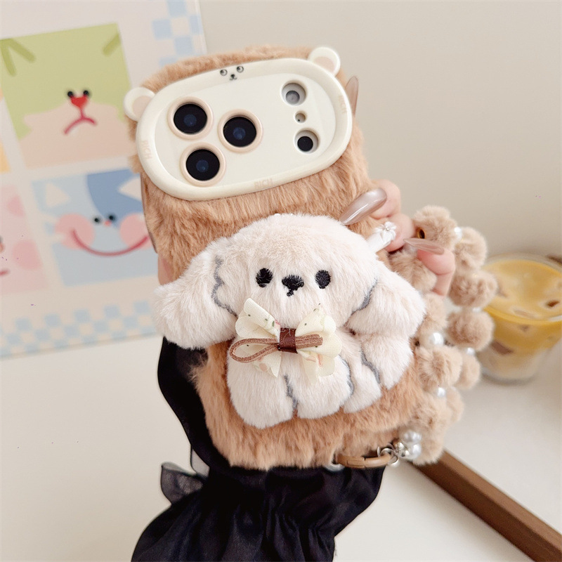 3D-Cartoon-Bowknot-Welpen-warm – Phone Cases Iphone 13 Bewertung und Preis