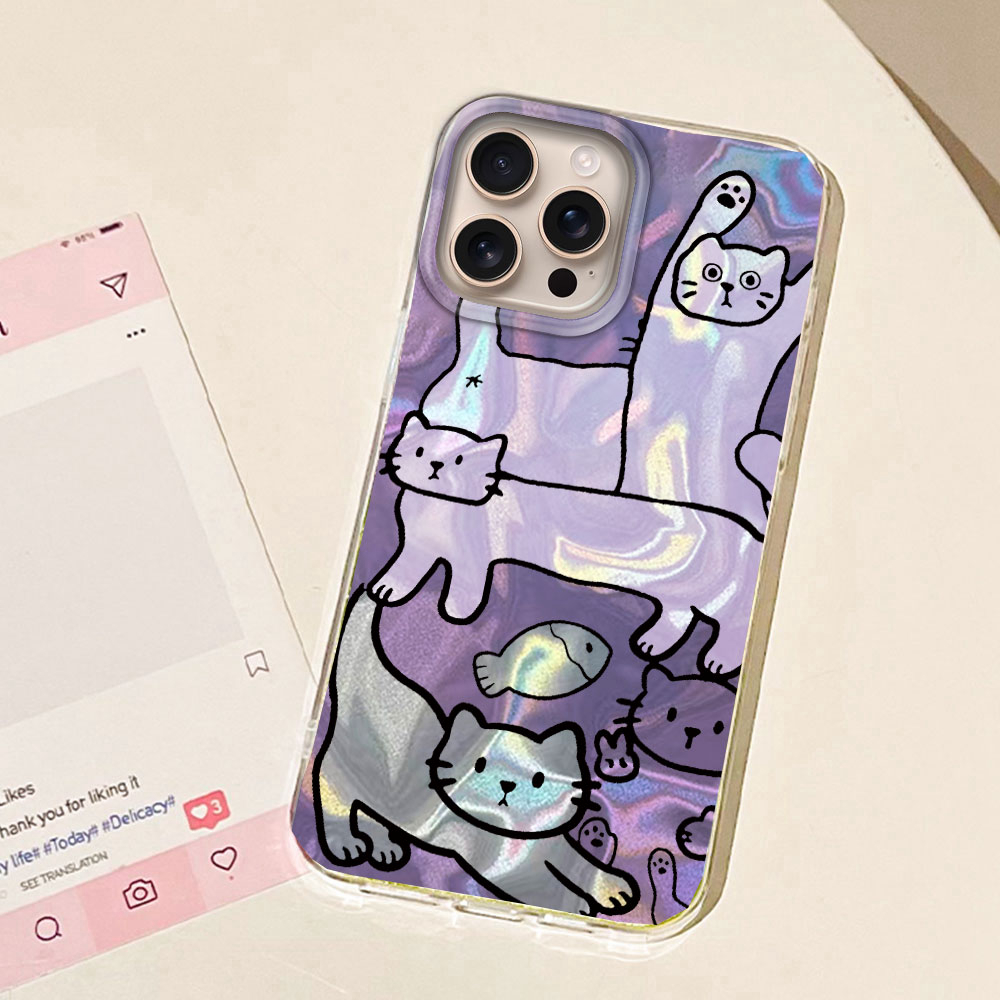 Lila Linien Katzenfisch Wasser – Phone Cases Xr Iphone Bewertung und Preis
